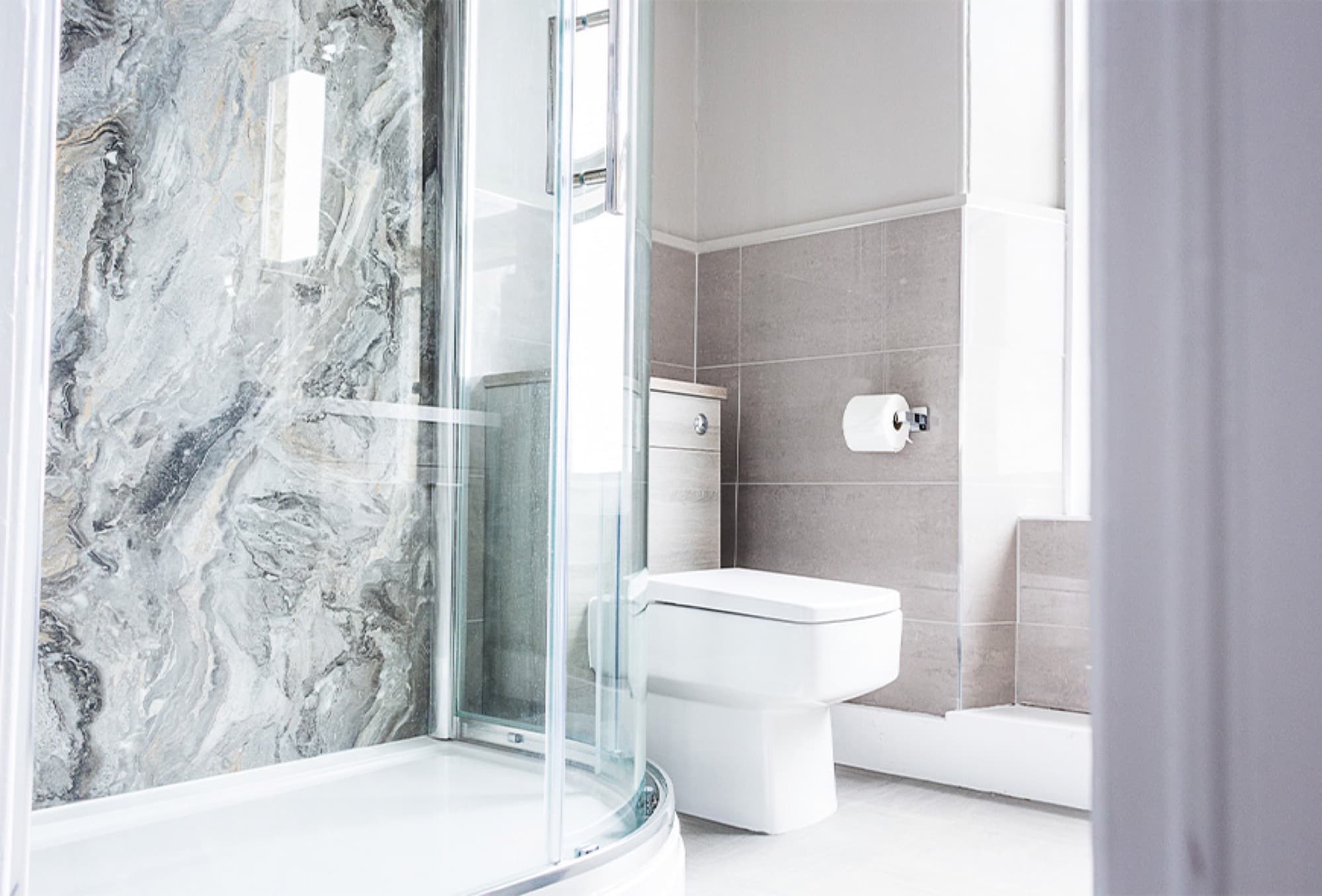 La salle de douche privée